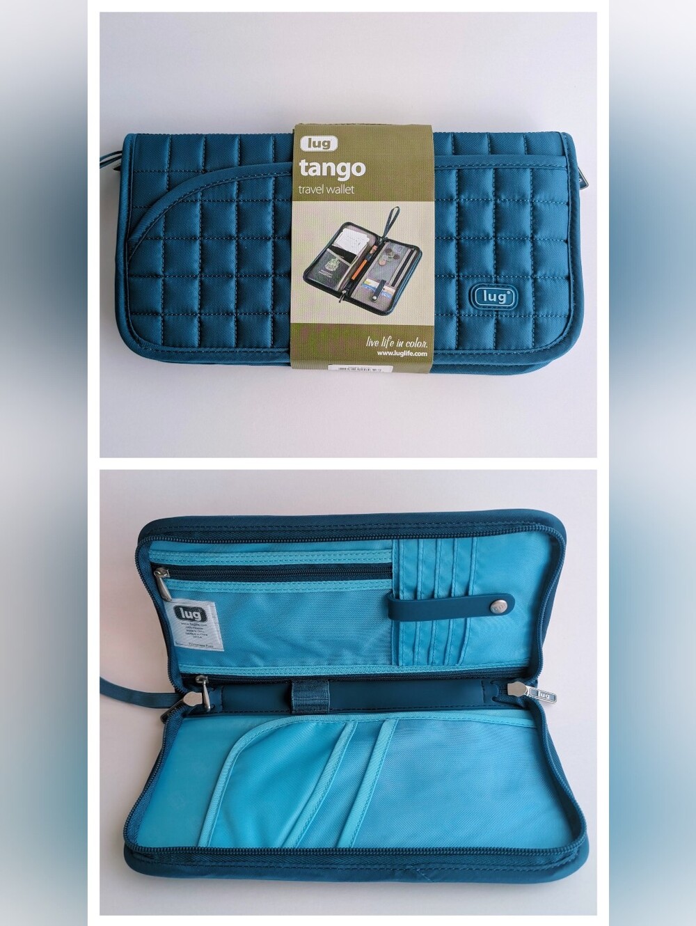 Lug Tango Travel Wallet Ocean Blue | New Unused | Discontinued